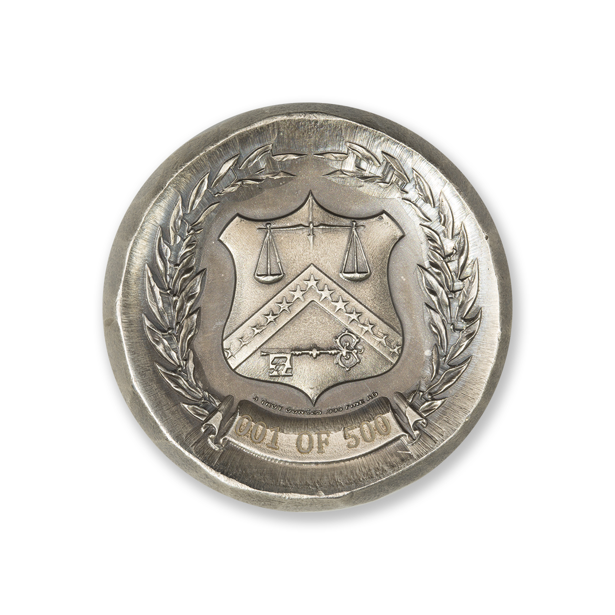 ALEXANDER HAMILTON - 3 TROY OUNCE - 42MM (ONLY 500 MINTED!) - Image 3