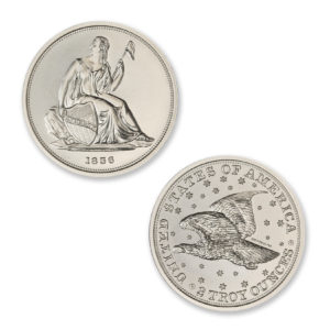 1836 GOBRECHT DOLLAR (J61) TRIBUTE - 2 TROY OUNCE - 39MM