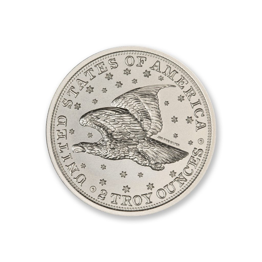1836 GOBRECHT DOLLAR (J61) TRIBUTE - 2 TROY OUNCE - 39MM