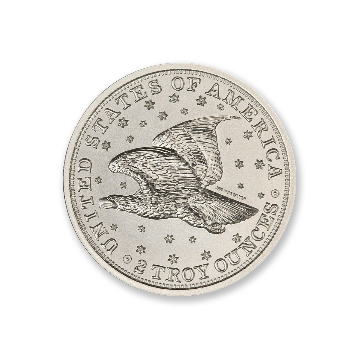 1836 GOBRECHT DOLLAR (J61) TRIBUTE - 2 TROY OUNCE - 39MM - Image 3