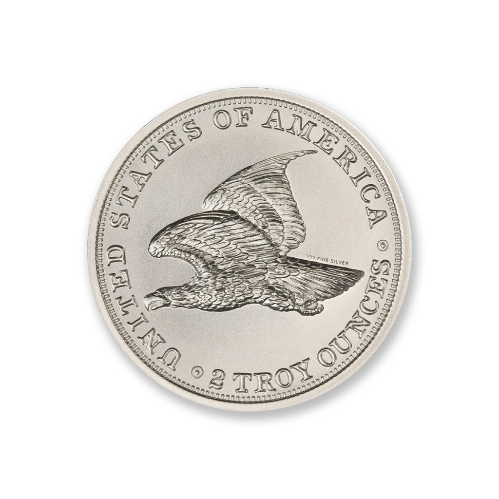 1838 GOBRECHT DOLLAR (J84) TRIBUTE - 2 TROY OUNCE - 39MM