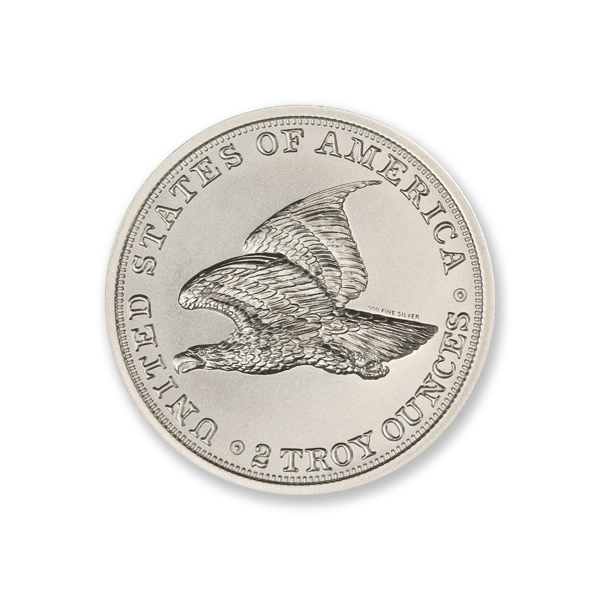 1838 GOBRECHT DOLLAR (J84) TRIBUTE - 2 TROY OUNCE - 39MM - Image 3