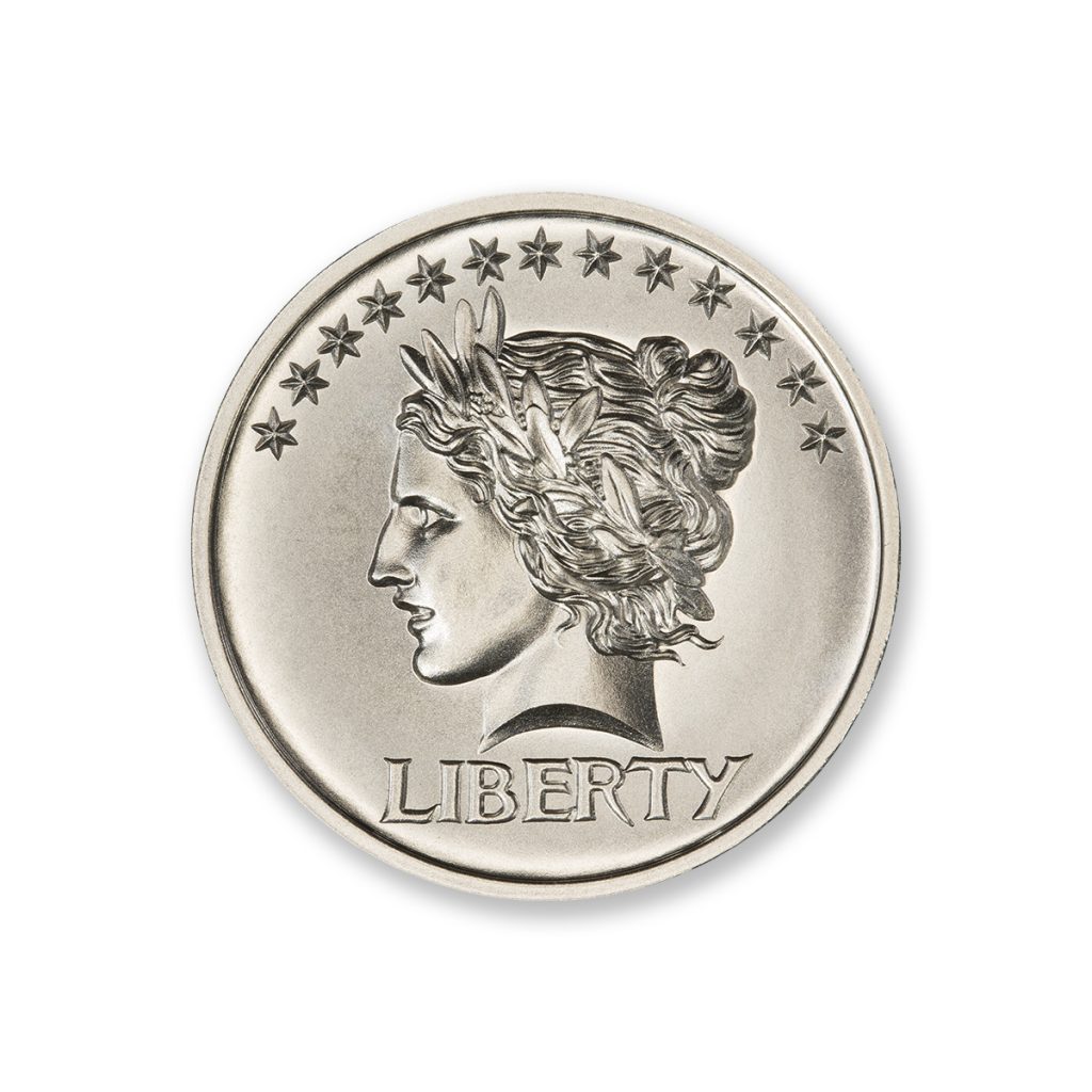 SAINT-GAUDENS ONE CENT COIN TRIBUTE - 2 TROY OUNCE - 39MM