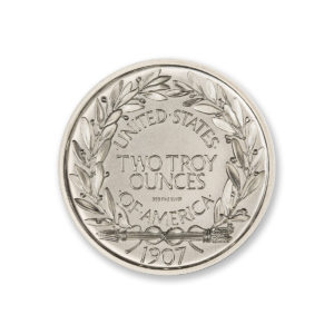 SAINT-GAUDENS ONE CENT COIN TRIBUTE - 2 TROY OUNCE - 39MM