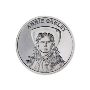 WILD WEST LEGENDS SERIES – ANNIE OAKLEY - 2 TROY OUNCE - 39MM