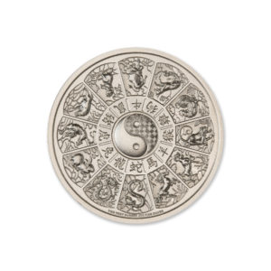 CHINESE ZODIAC - YEAR OF THE PIG - 2 TROY OUNCE - 39MM