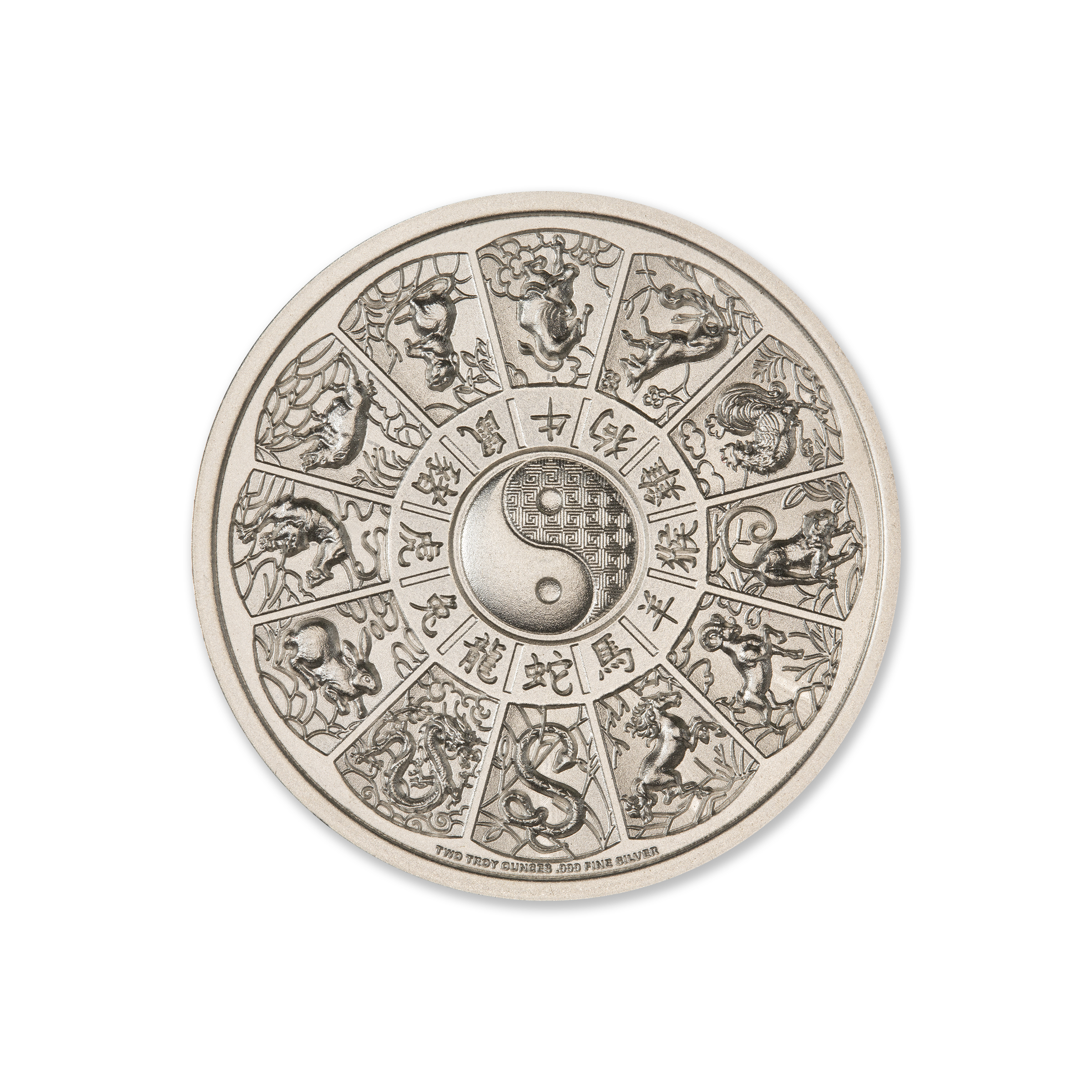 CHINESE ZODIAC - YEAR OF THE PIG - 2 TROY OUNCE - 39MM - Image 3