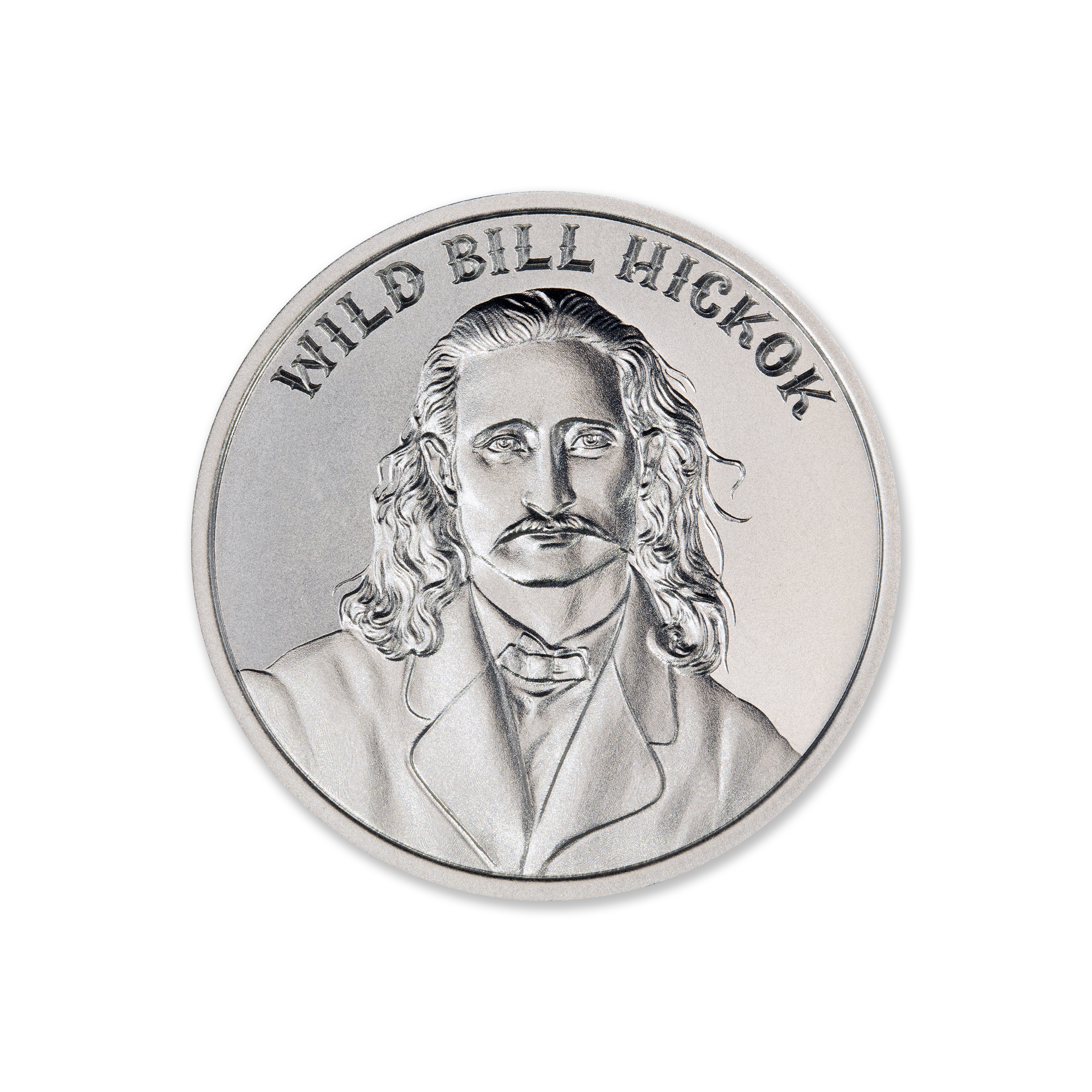 WILD WEST LEGENDS SERIES – WILD BILL HICKOK - 2 TROY OUNCE - 39MM - Image 1