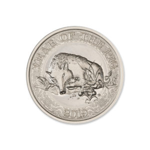 CHINESE ZODIAC - YEAR OF THE PIG - 2 TROY OUNCE - 39MM