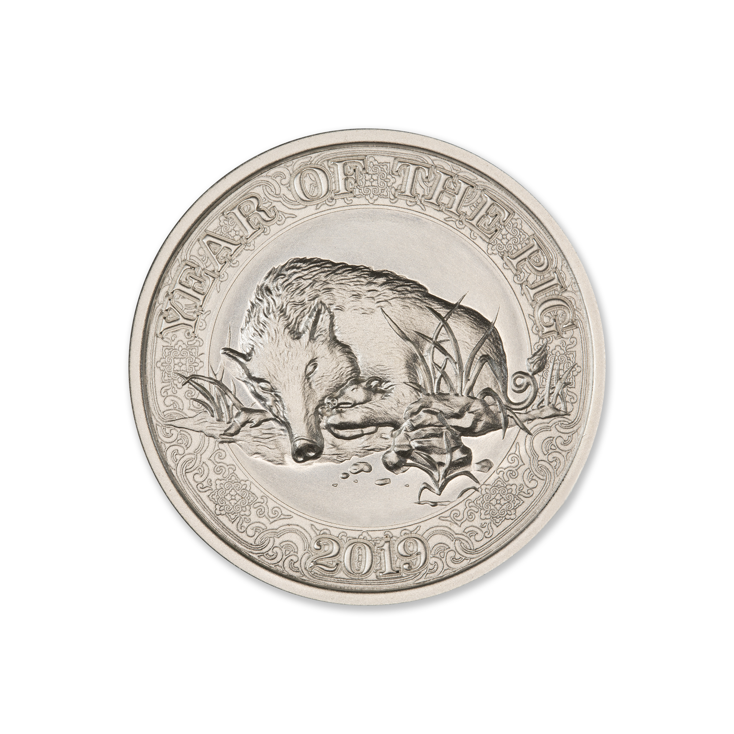CHINESE ZODIAC - YEAR OF THE PIG - 2 TROY OUNCE - 39MM - Image 2