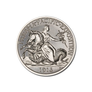 1915 PAN-PAC $2.5 GOLD TRIBUTE - 2 TROY OUNCES - 39MM