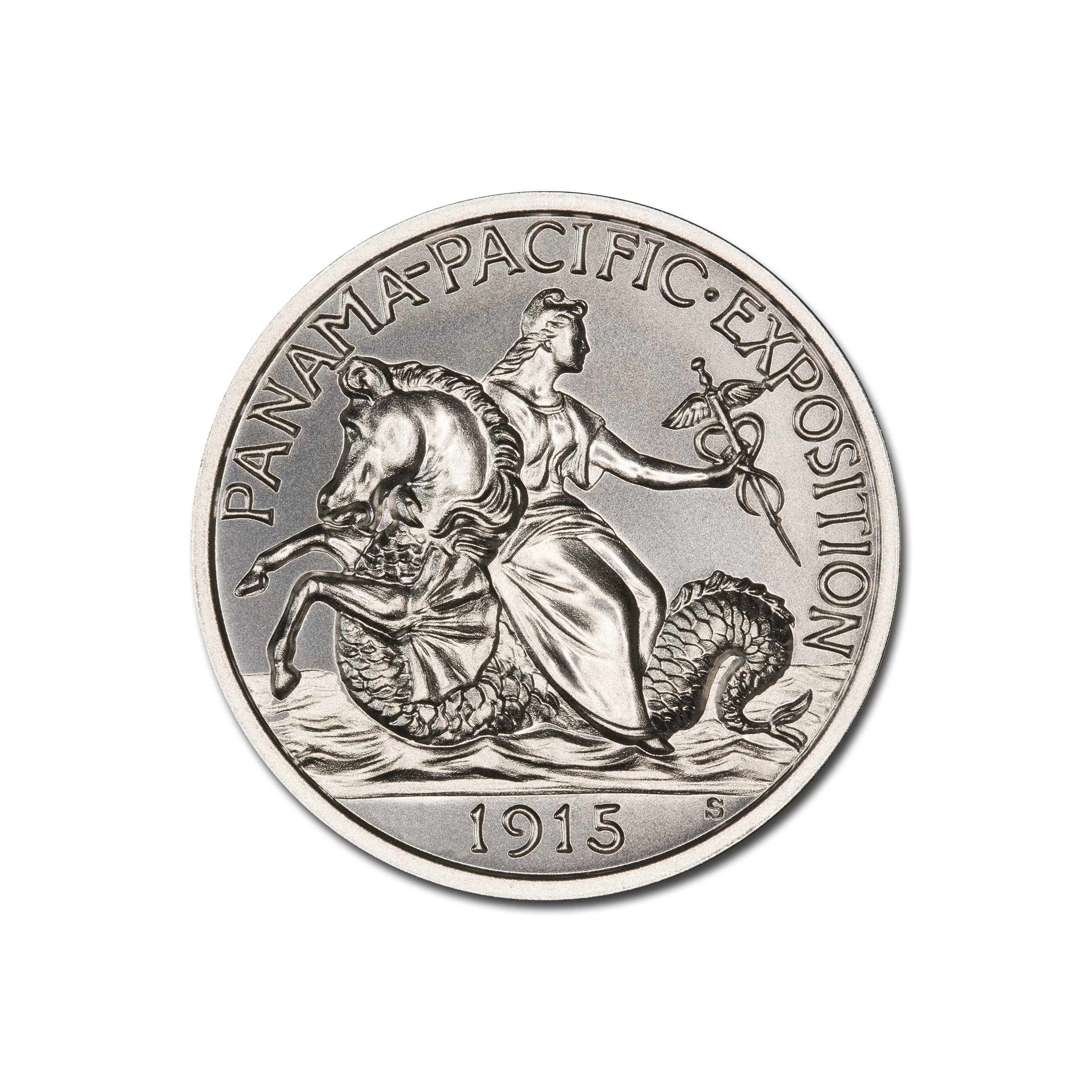 1915 PAN-PAC $2.5 GOLD TRIBUTE - 2 TROY OUNCES - 39MM - Image 2