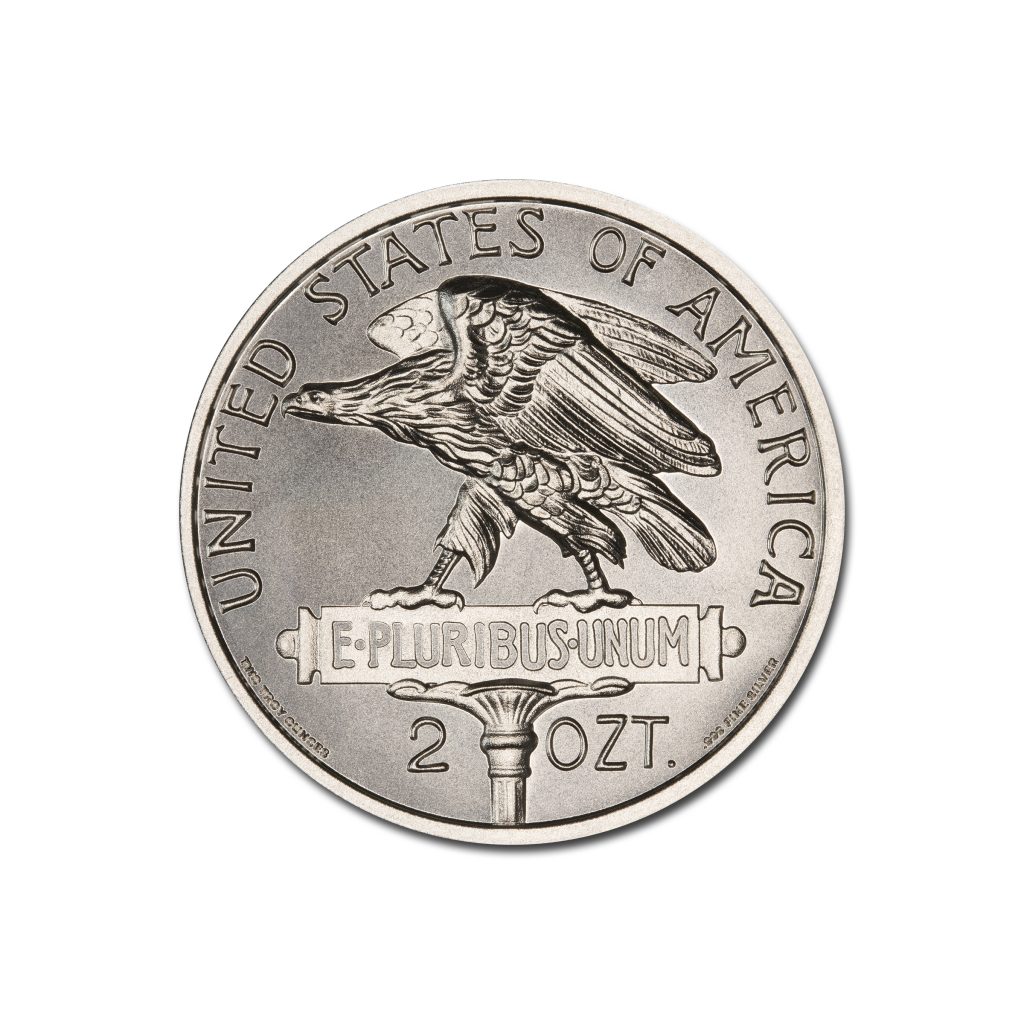 1915 PAN-PAC $2.5 GOLD TRIBUTE - 2 TROY OUNCES - 39MM