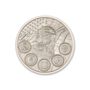 MILITARY SERVICE APPRECIATION ROUND - 2 TROY OUNCE - 39MM