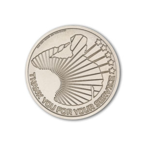 MILITARY SERVICE APPRECIATION ROUND - 2 TROY OUNCE - 39MM