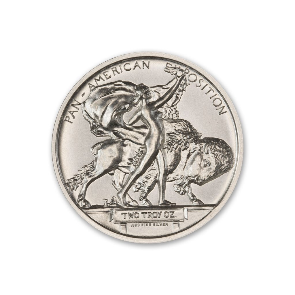PAN-AM BUFFALO MEDAL TRIBUTE - 2 TROY OUNCE
