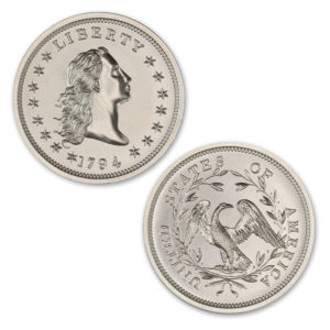 1794 FLOWING HAIR DOLLAR TRIBUTE - 2 TROY OUNCE - 39MM