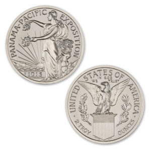 PAN-PAC COMMEMORATIVE HALF-DOLLAR TRIBUTE - 2 TROY OUNCE - 39MM