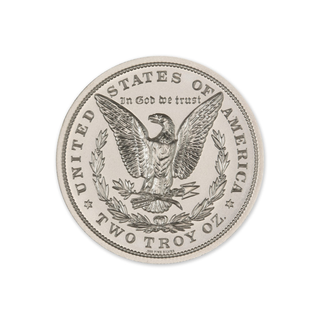 1878 MORGAN DOLLAR TRIBUTE - 2 TROY OUNCE - 39MM