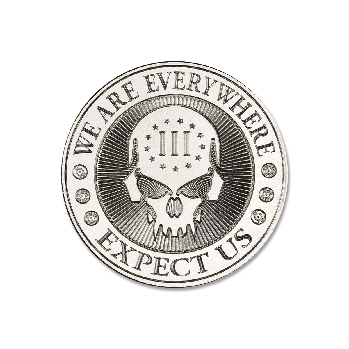 DEUCE FOUR SKULL - 1 TROY OUNCE - 39MM - Image 1