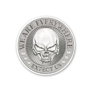 DEUCE FOUR SKULL HIGH RELIEF - 2020 - 2 TROY OUNCE - 39MM