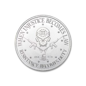 DEUCE FOUR SKULL, TYPE II - 1 TROY OUNCE - 39MM