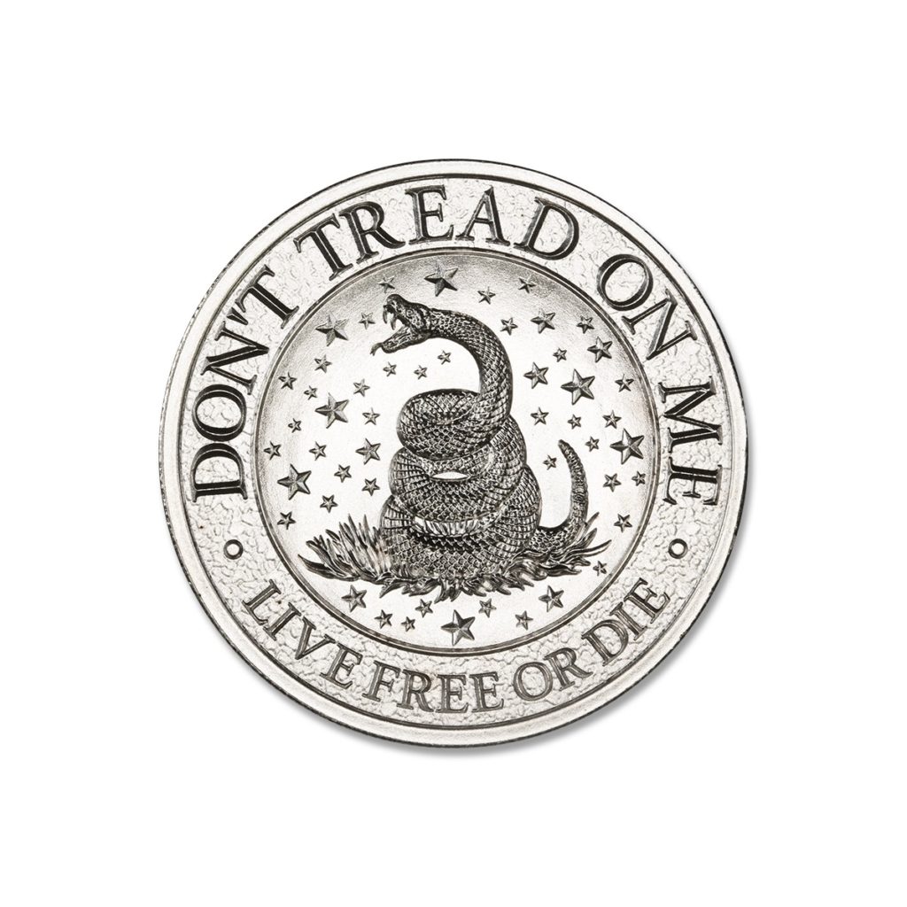 DON'T TREAD ON ME - 2020 - 2 TROY OUNCE - 39MM