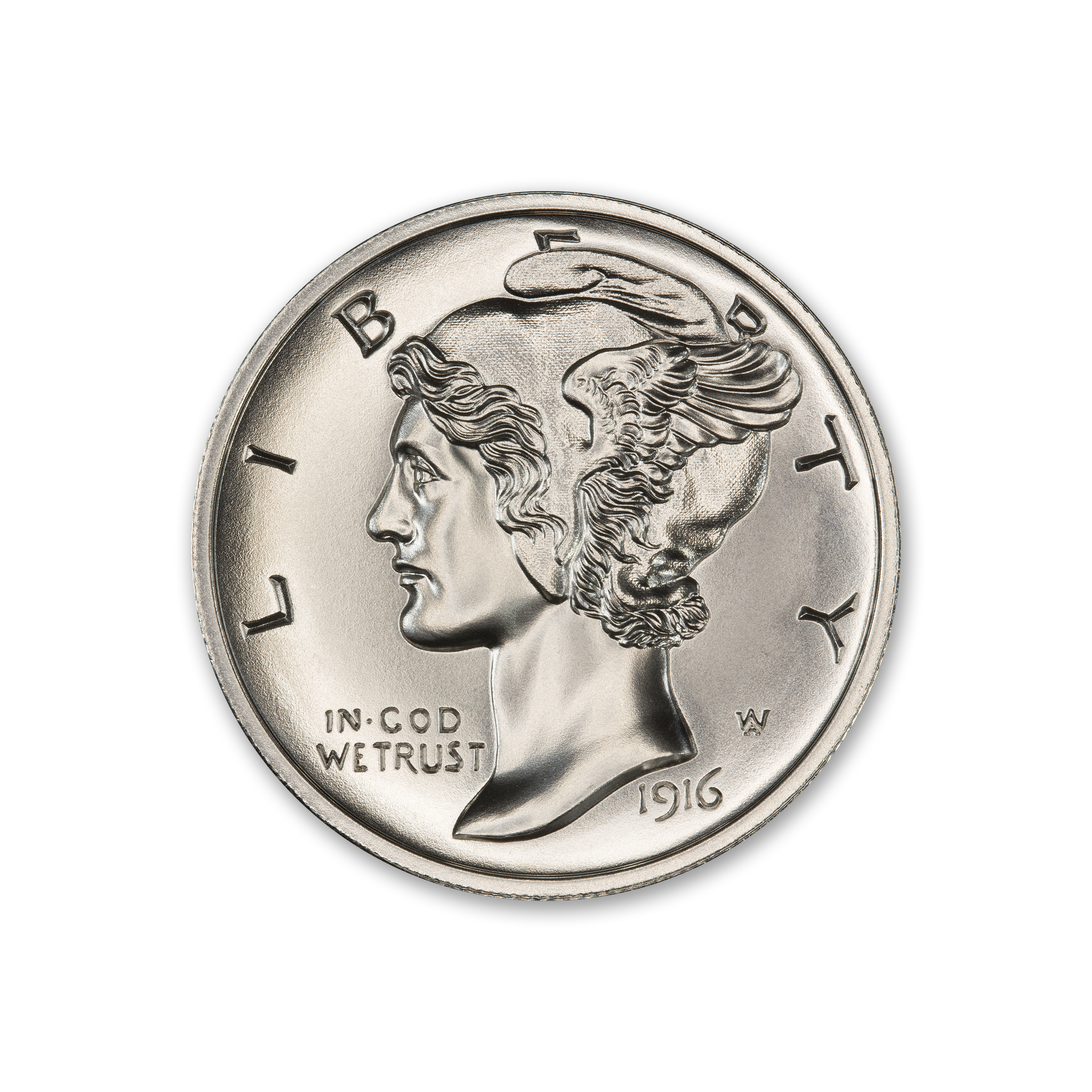 THE MULE CLUB - ISSUE #1 - MERCURY DIME OBVERSE / BUFFALO NICKEL REVERSE - 2 TROY OUNCE - 39MM - LIMITED MINTAGE OF 100 - Image 2