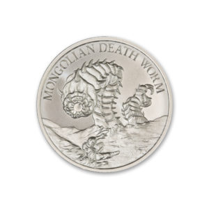 MONGOLIAN DEATH WORM - 1 TROY OUNCE - 39MM
