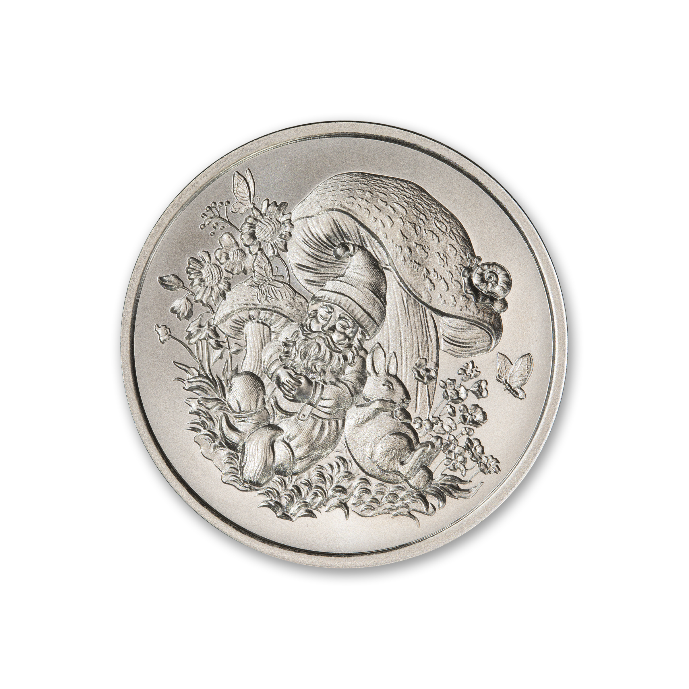 GARDEN GNOMES - NAPTIME - 1 TROY OUNCE - 39MM - Image 1