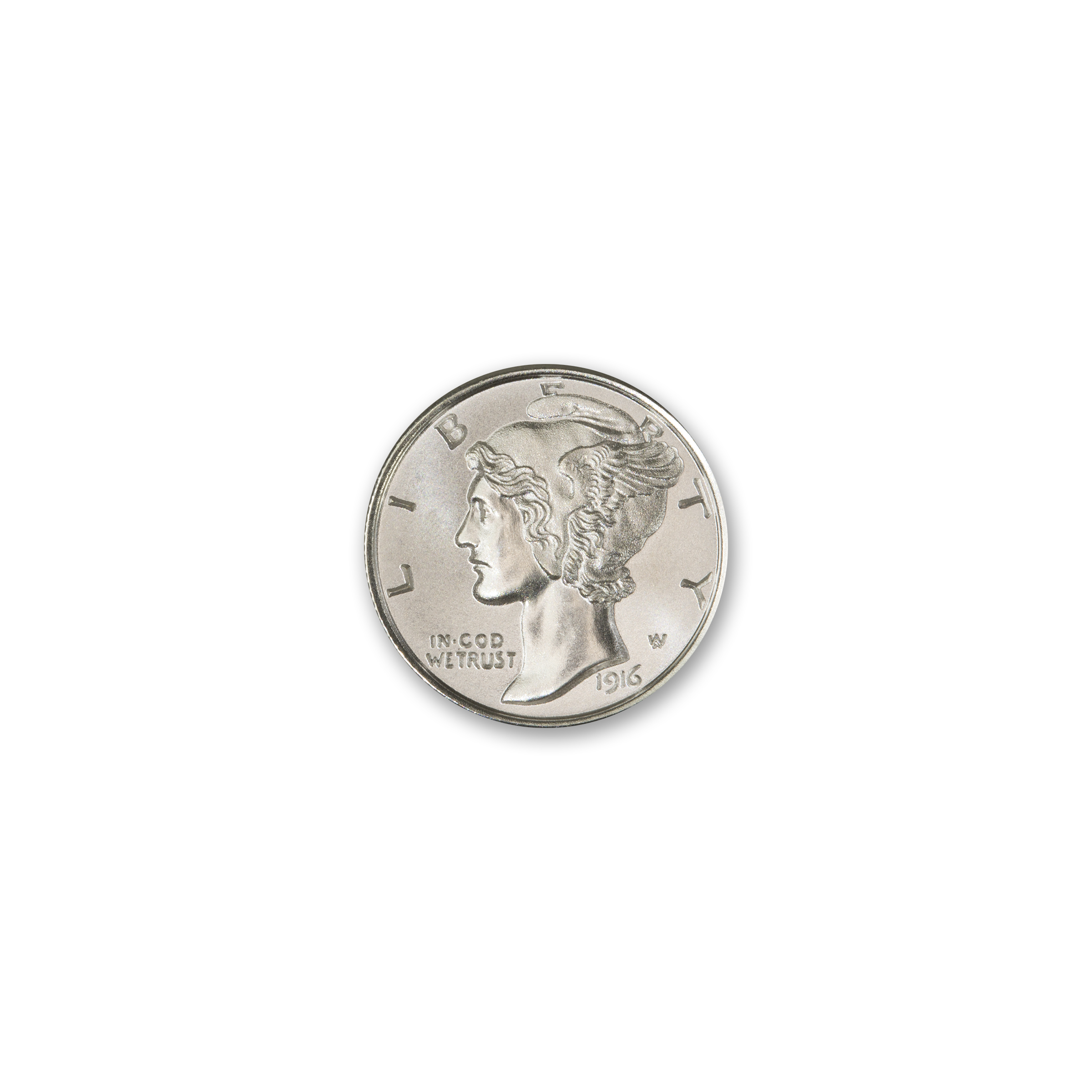 MERCURY DIME TRIBUTE - 1/4 TROY OUNCE - 20MM - Image 1