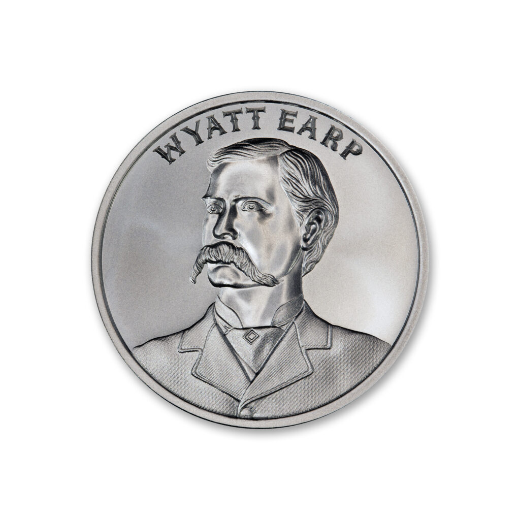 WILD WEST LEGENDS SERIES – WYATT EARP – 1 TROY OUNCE – 39MM