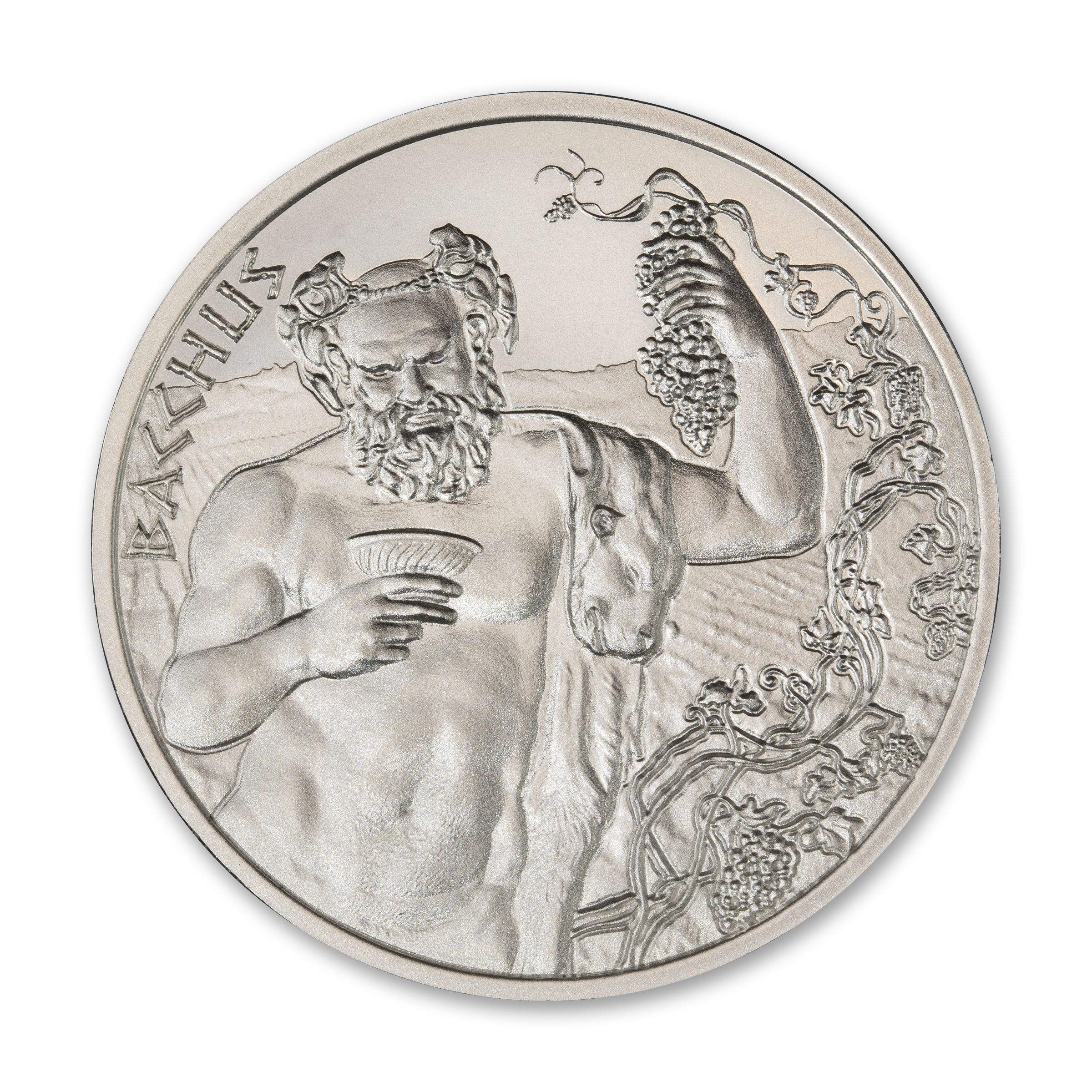 BACCHUS - WINE SERIES - TYPE I - 2 TROY OUNCE - 50MM - Image 2