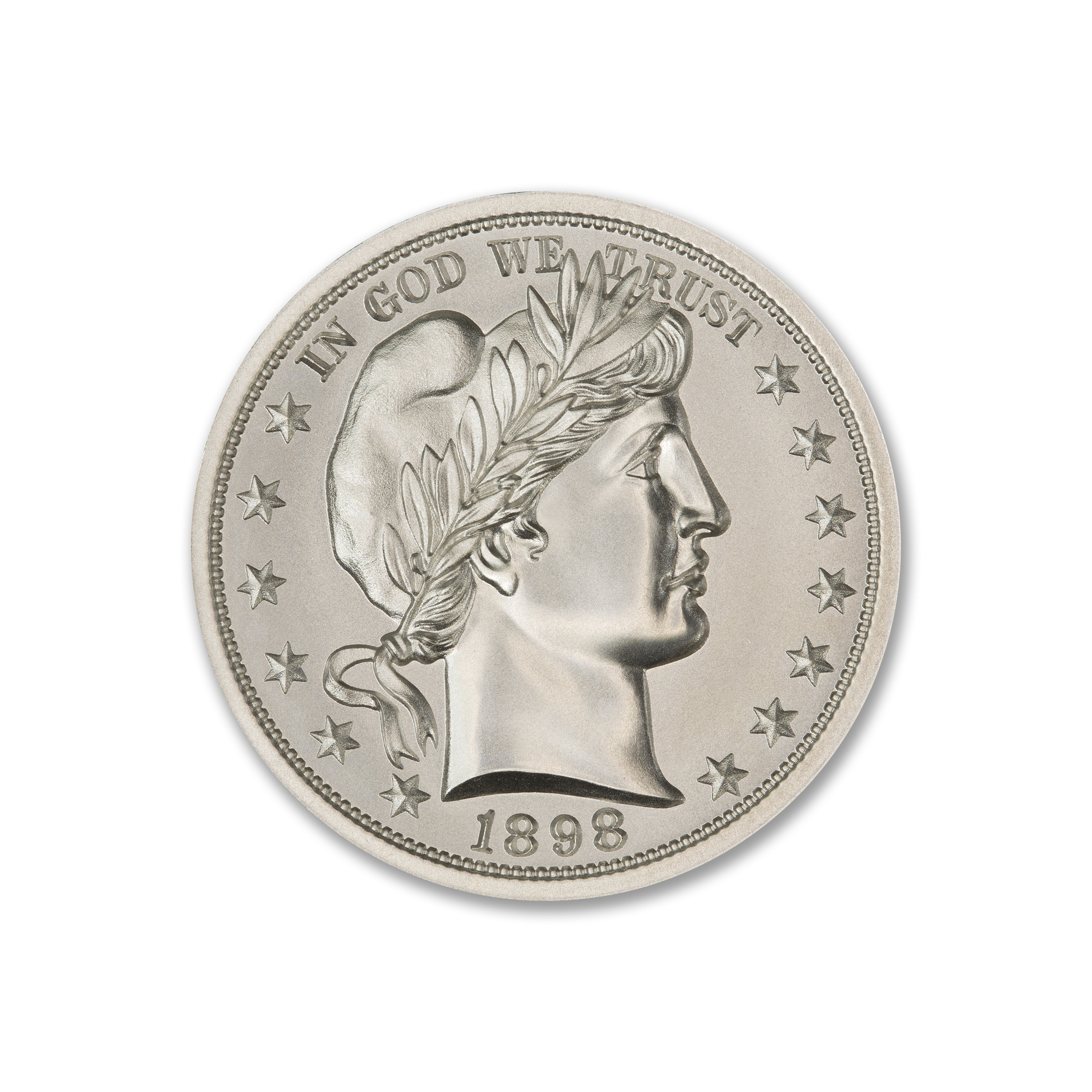 BARBER HALF TRIBUTE - 2 TROY OUNCE - 39MM - Image 2