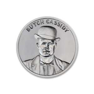 WILD WEST LEGENDS SERIES – BUTCH CASSIDY – 2 TROY OUNCE – 39MM