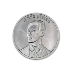 WILD WEST LEGENDS SERIES – JESSE JAMES – 2 TROY OUNCE – 39MM