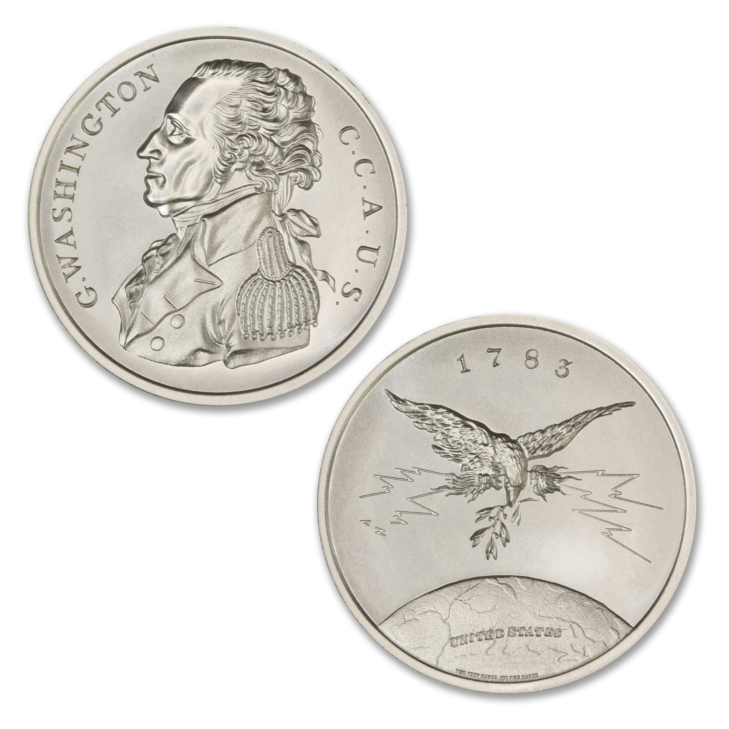 1805 C.C.A.U.S. MEDAL - GEORGE WASHINGTON - 2 TROY OUNCE - 39MM - Image 1