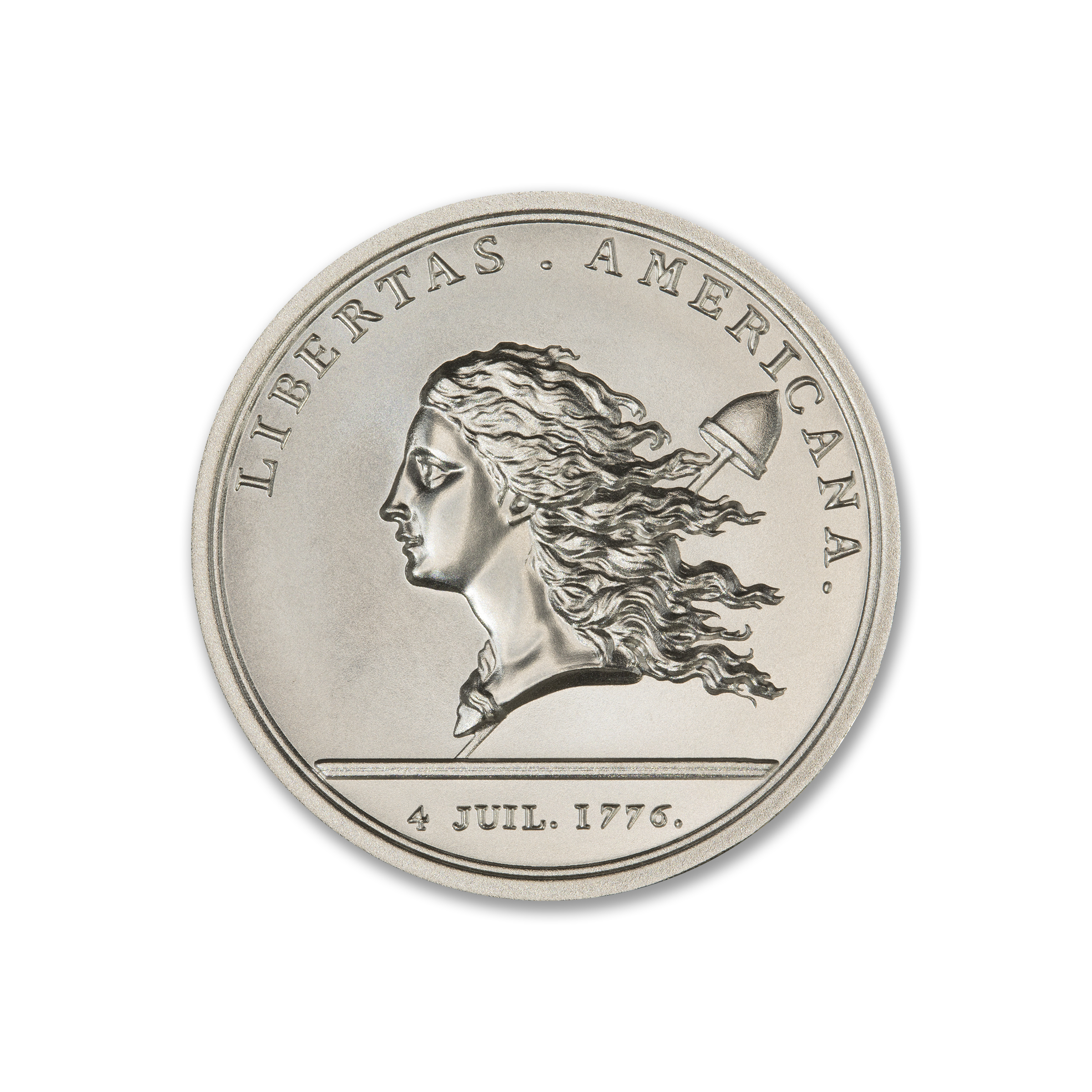 LIBERTAS AMERICANA MEDAL TRIBUTE - 2 TROY OUNCE - 39MM - Image 2