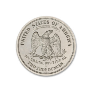 1873 CC TRADE DOLLAR TRIBUTE -  2 TROY OUNCES - 39MM