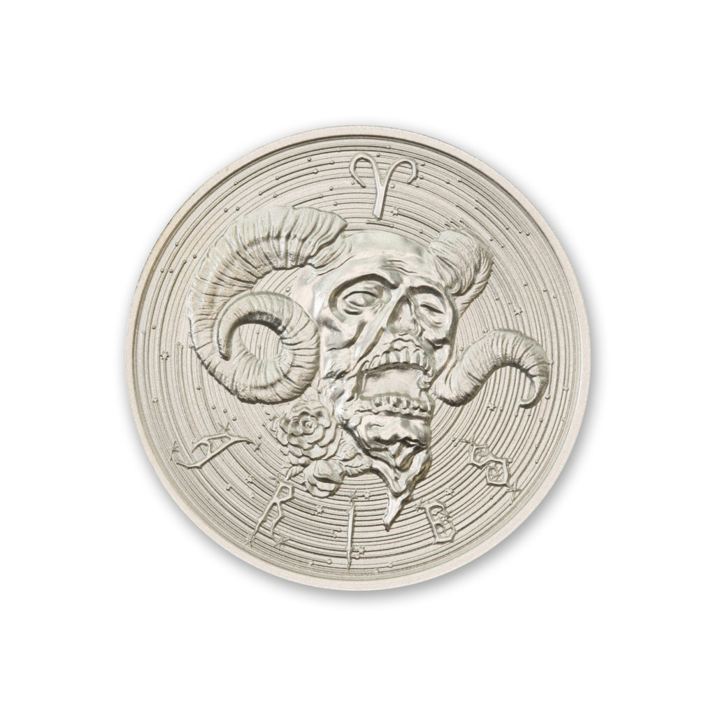 ZOMBIE ZODIACS - ARIES - 1 TROY OUNCE – 39MM