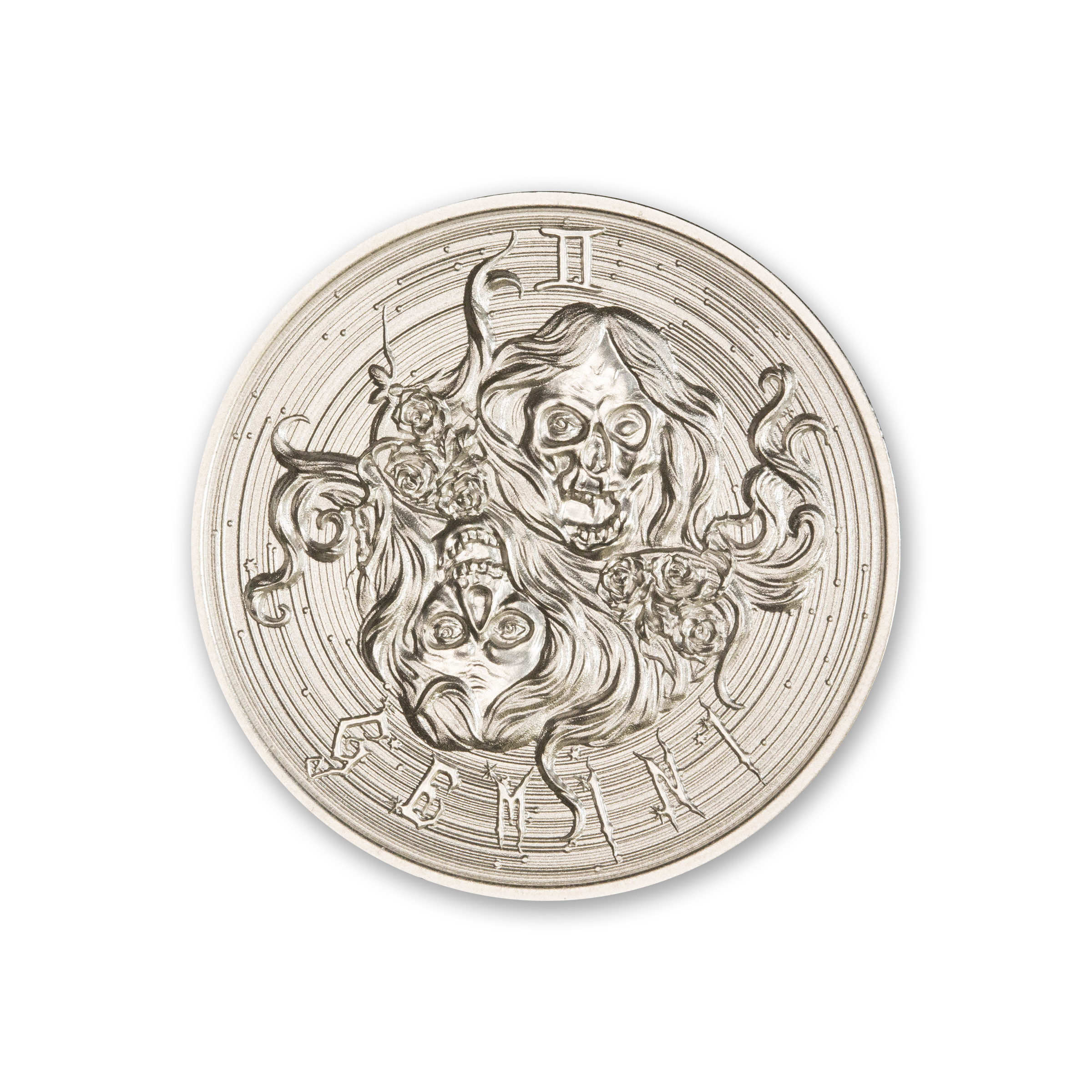 ZOMBIE ZODIACS - GEMINI - 1 TROY OUNCE – 39MM - Image 1
