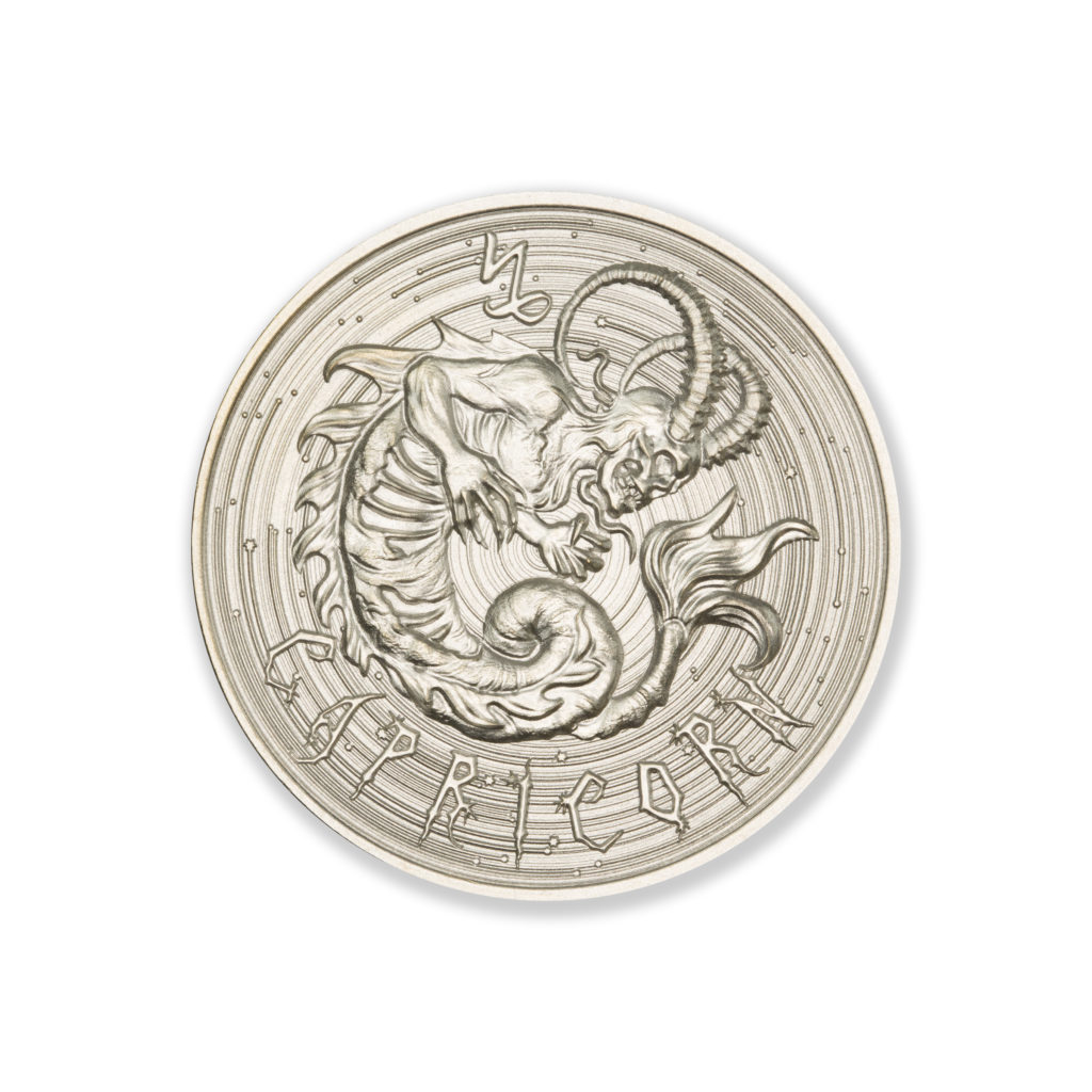ZOMBIE ZODIACS - CAPRICORN- 1 TROY OUNCE – 39MM