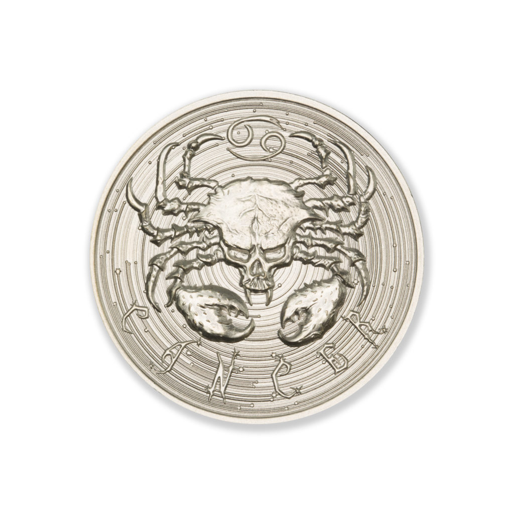 ZOMBIE ZODIACS - CANCER - 1 TROY OUNCE – 39MM