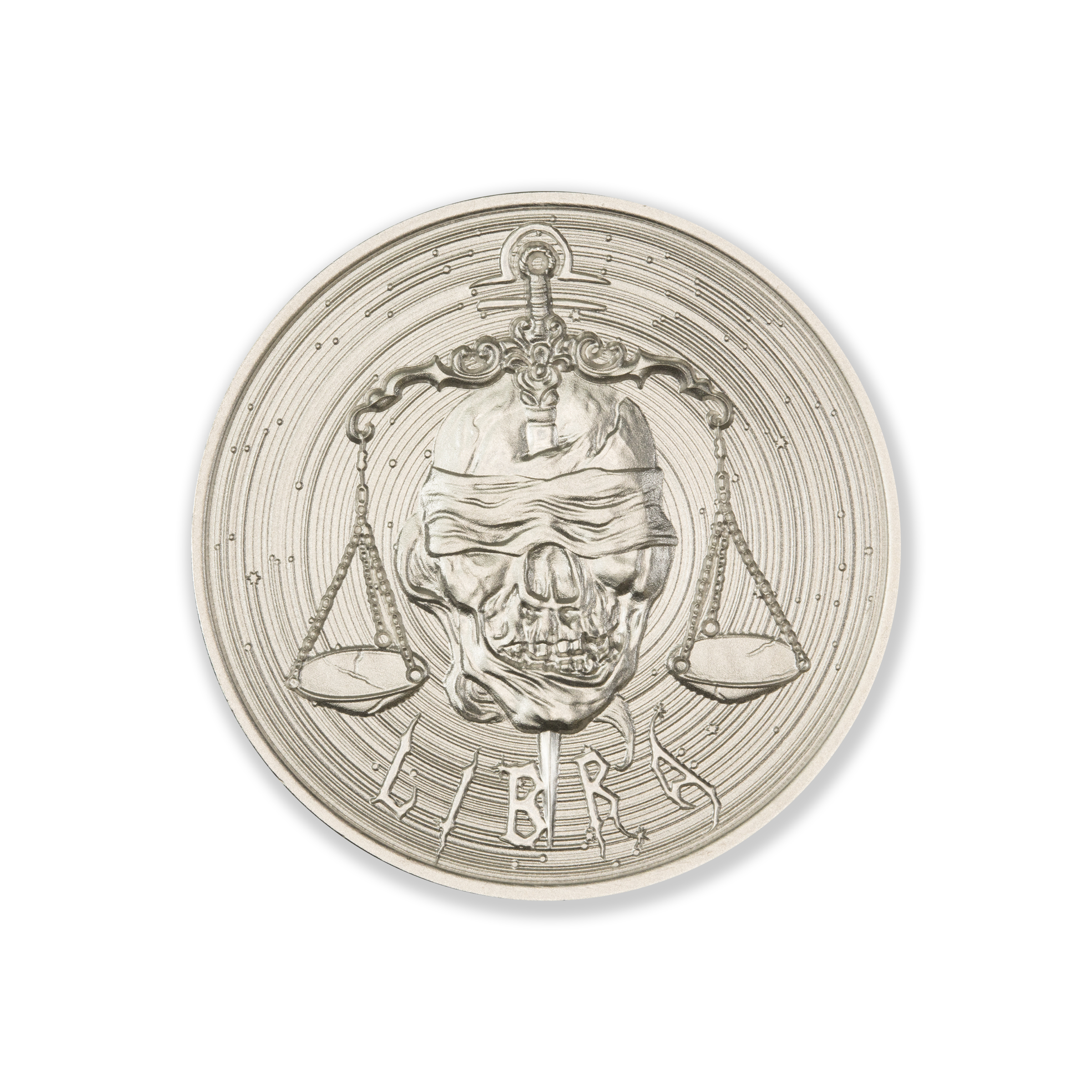 ZOMBIE ZODIACS - LIBRA - 1 TROY OUNCE – 39MM - Image 1