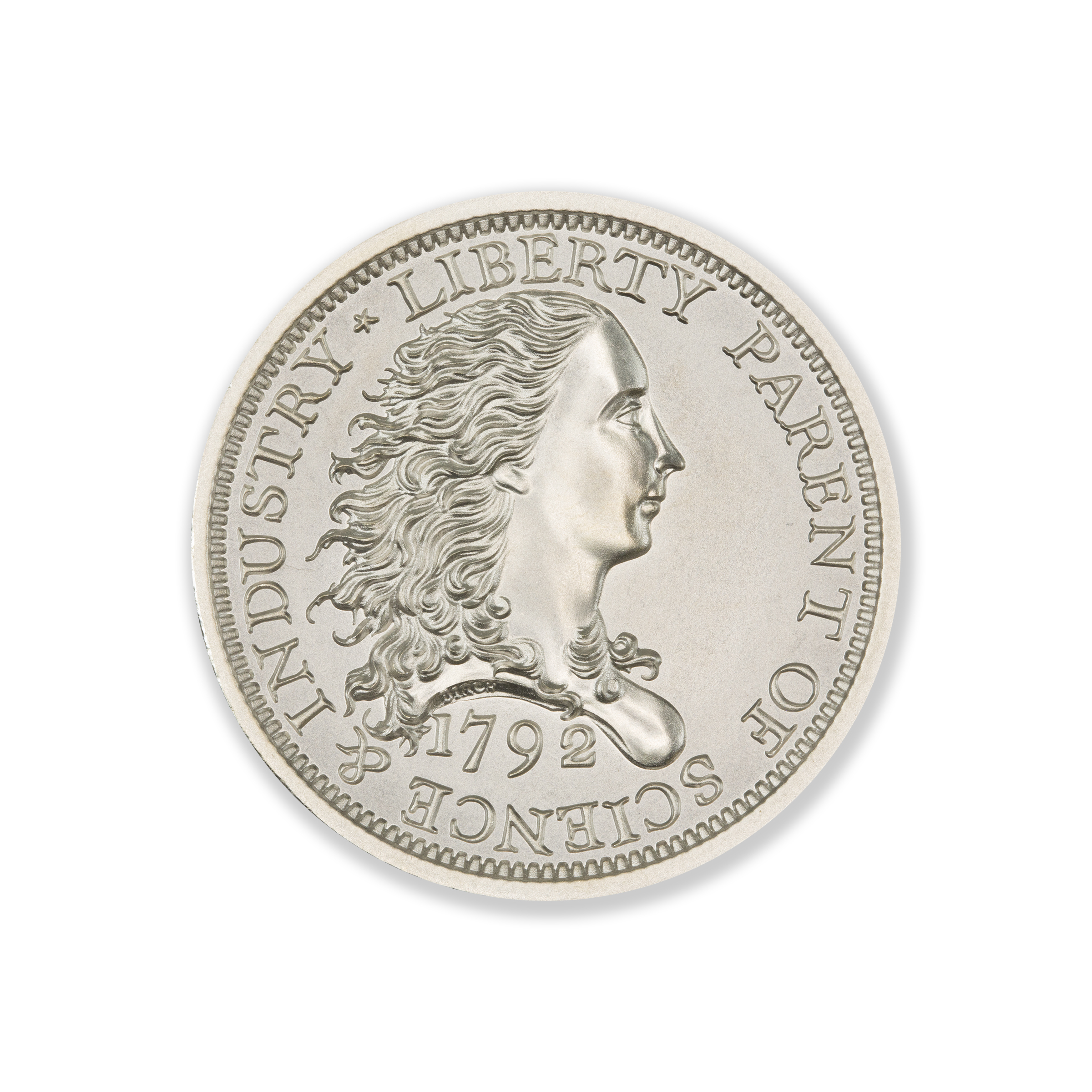 1792 BIRCH ONE CENT TRIBUTE - 2 TROY OUNCE - 39MM - Image 2