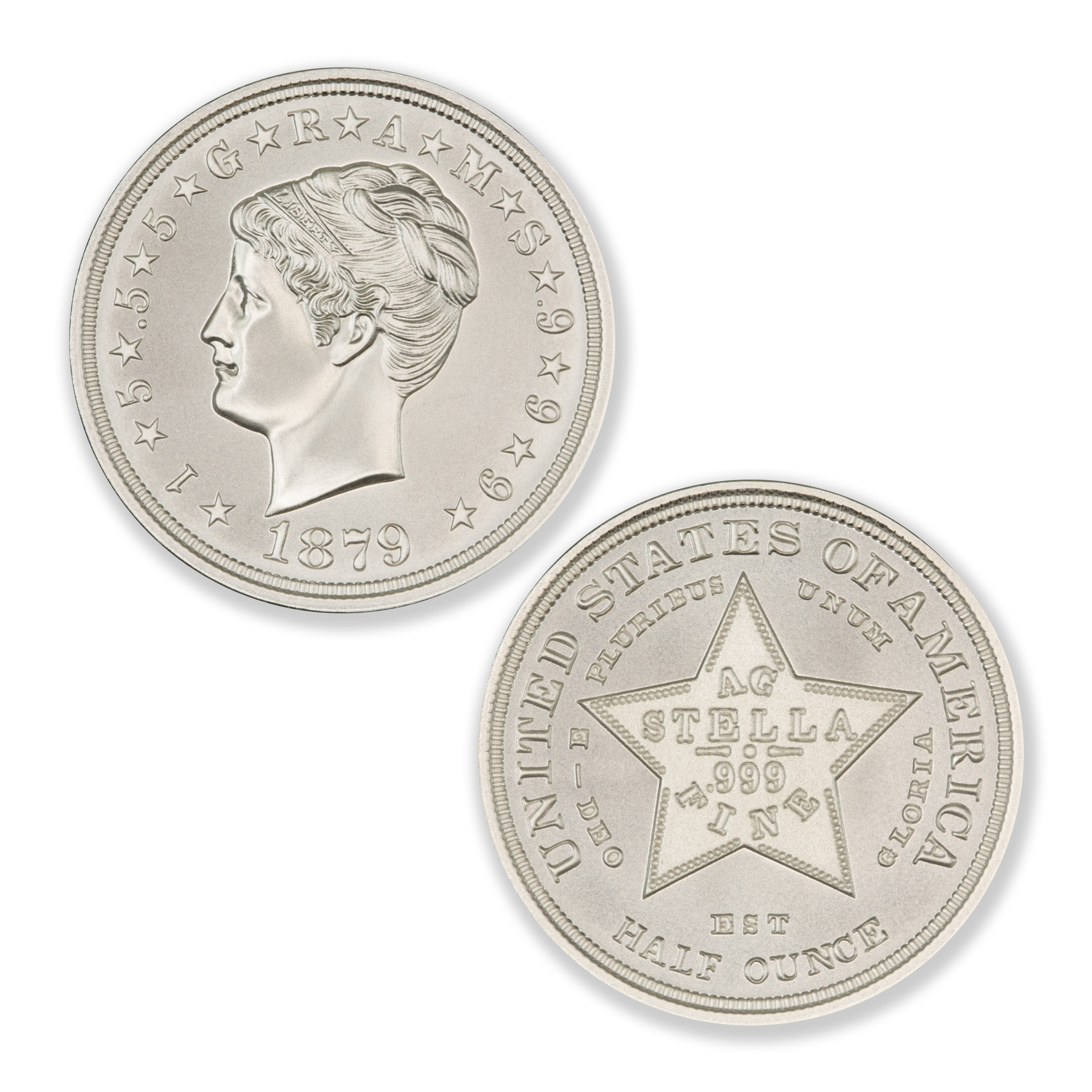 STELLA COILED HAIR - 1/2 TROY OUNCE - 30MM - Image 1