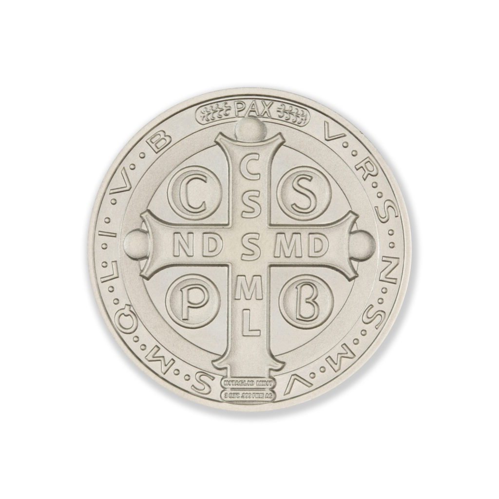 THE SAINT BENEDICT MEDAL – 2 TROY OUNCE – 39MM