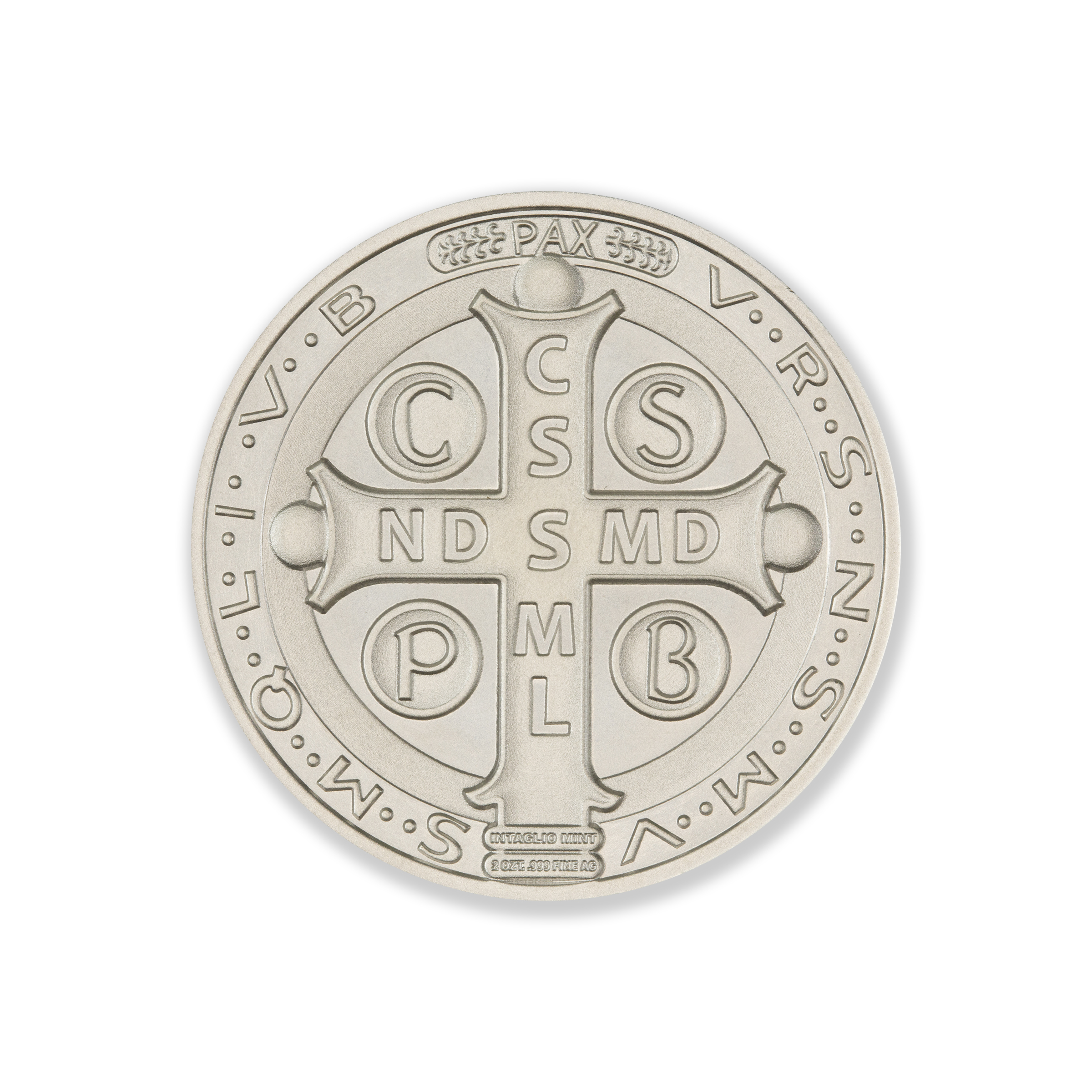 THE SAINT BENEDICT MEDAL  – 2 TROY OUNCE – 39MM - Image 2