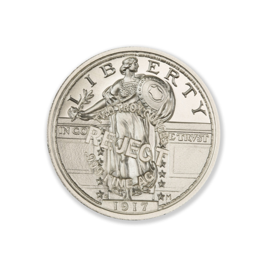 2 TROY OUNCE - 39MM & 50MM - REJECT