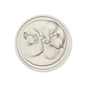 TWO SLEEPING CATS - 1 TROY OUNCE - 39MM